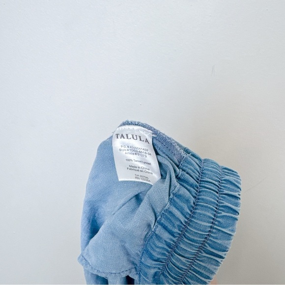 Aritzia Womens Medium Talula Chambray Jogger Los Feliz Pant CN - Picture 10 of 14